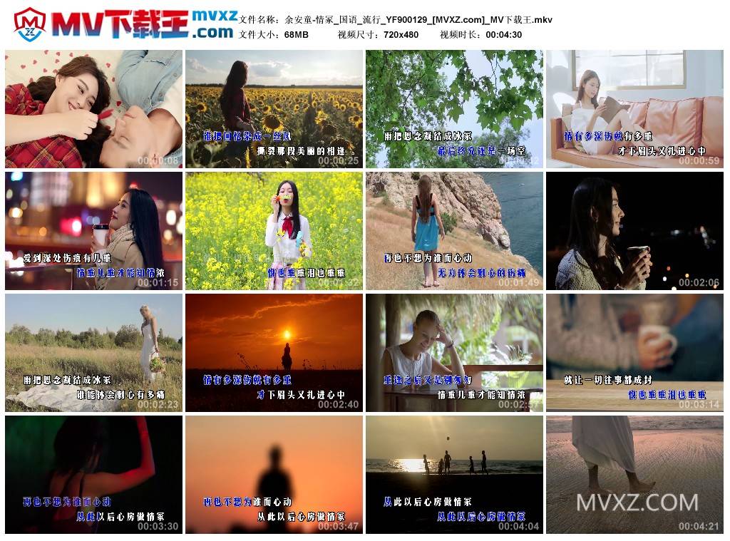 余安童-情冢_国语_流行_YF900129